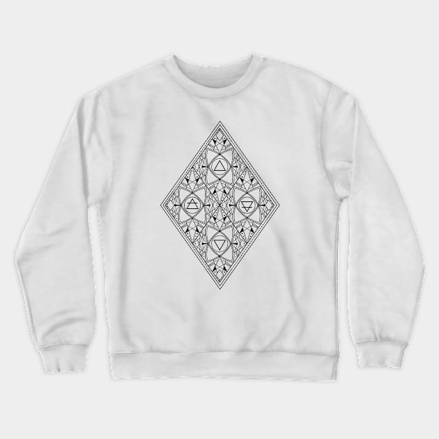 Earth Air Fire Water | Alchemy Elements Crewneck Sweatshirt by CelestialStudio